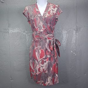 Red Herring Debenhams Wrap Dress US Size 8 runs small like 4-6 Cotton